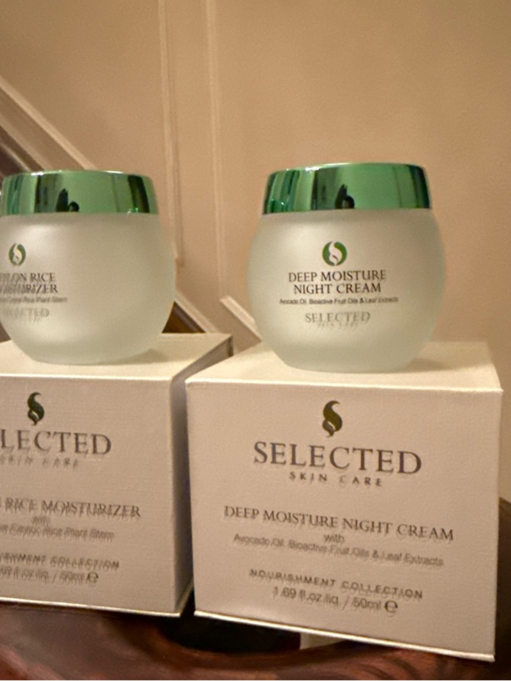 Selected Deep Moisture Night Cream 1.69 oz And Ceylon Rice Moisturizer 1.69 oz